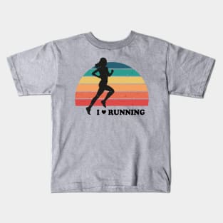 I love running Kids T-Shirt